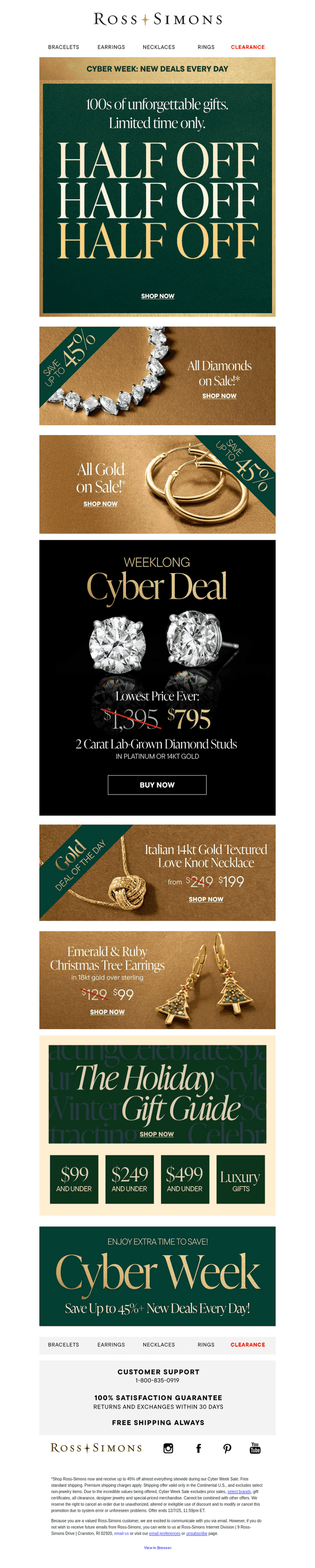 These fabulous gifts? Half. Off.