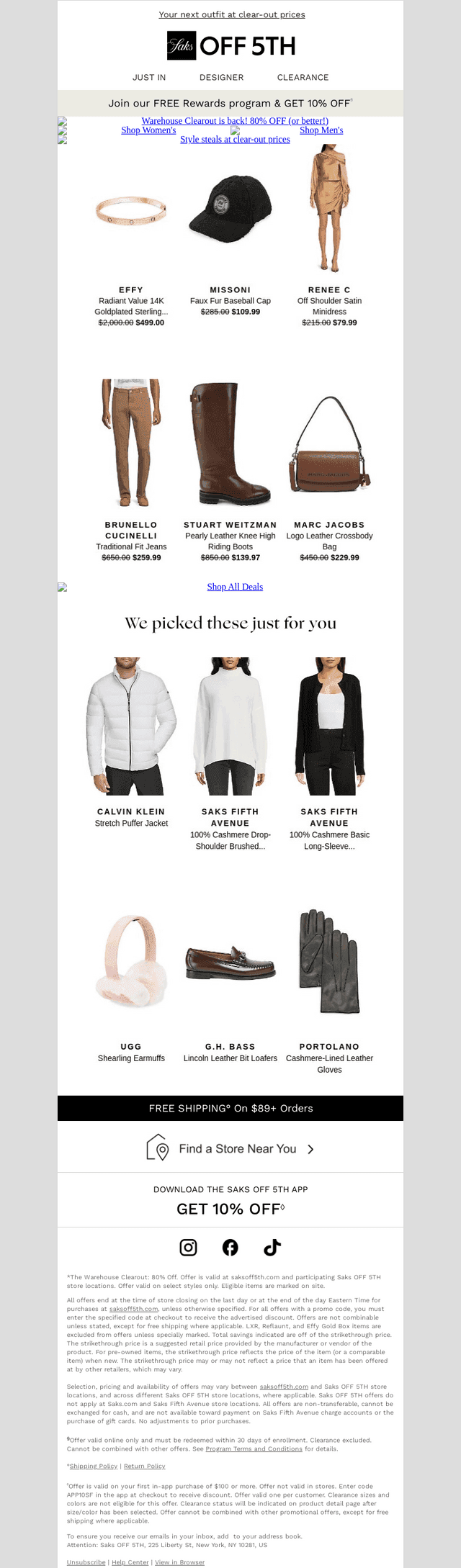 Warehouse Clearout is back! 80% OFF (or better!)