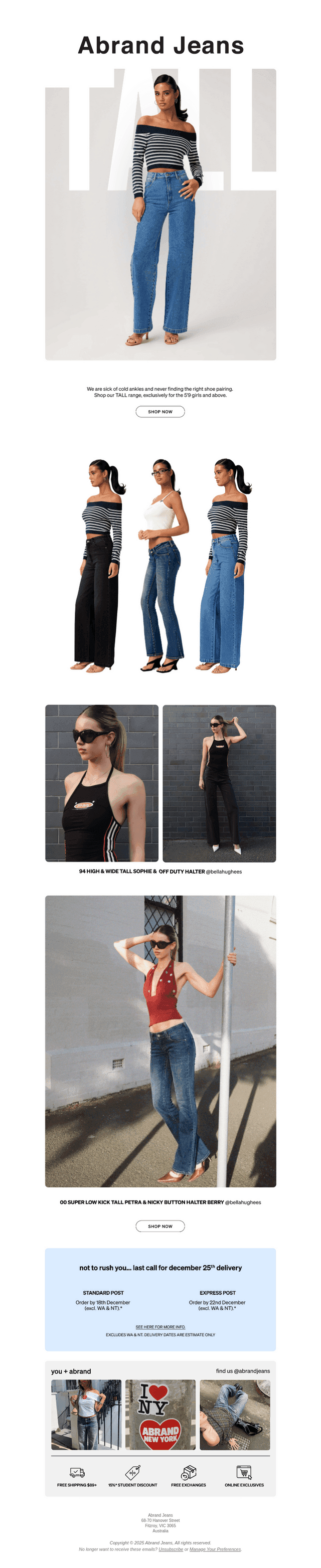 For the tall girls