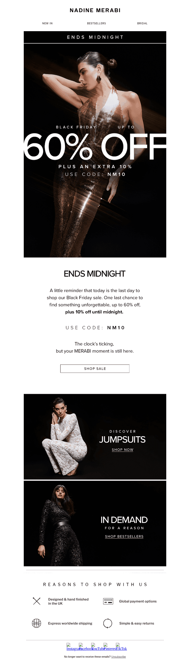 Extra 10% Off. Ends Midnight.
