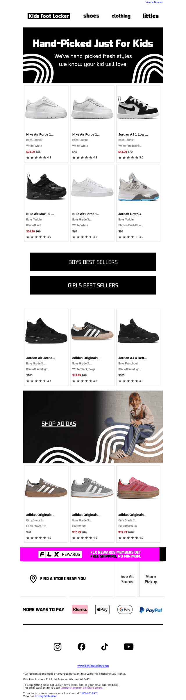 Kids’ essentials: Fits & Kicks