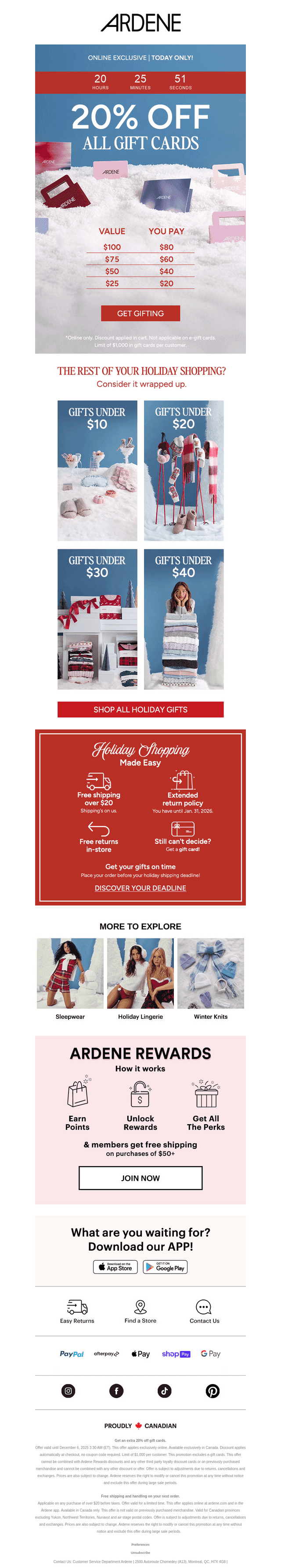🎁 TODAY ONLY: 20% OFF GIFT CARDS 🎁