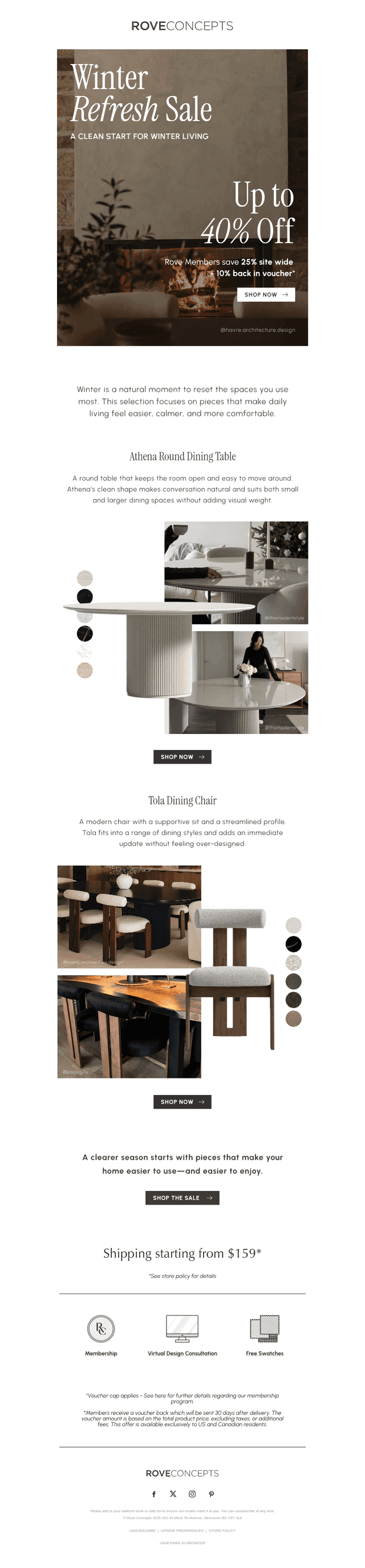 Winter Refresh — New Pieces to Reset Your Space