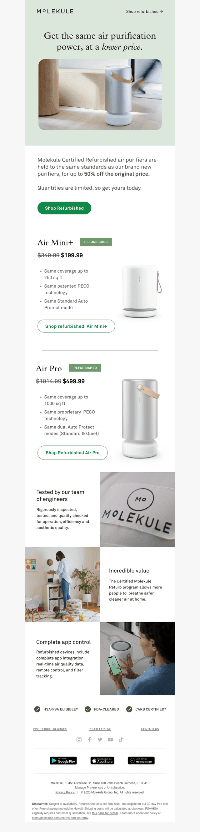 Save on Certified Refurbished air purifiers 💸