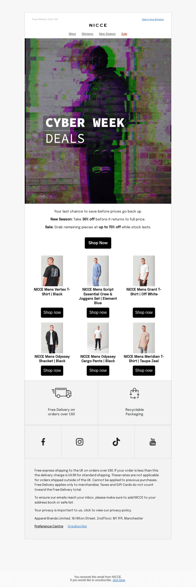 Hurry! Cyber Week Ends Soon!