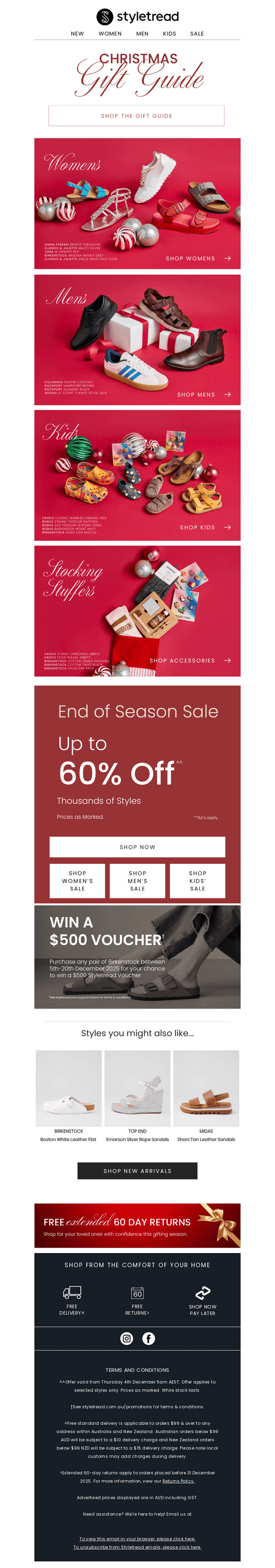 Styletread email from Fri, Dec 5, 2025