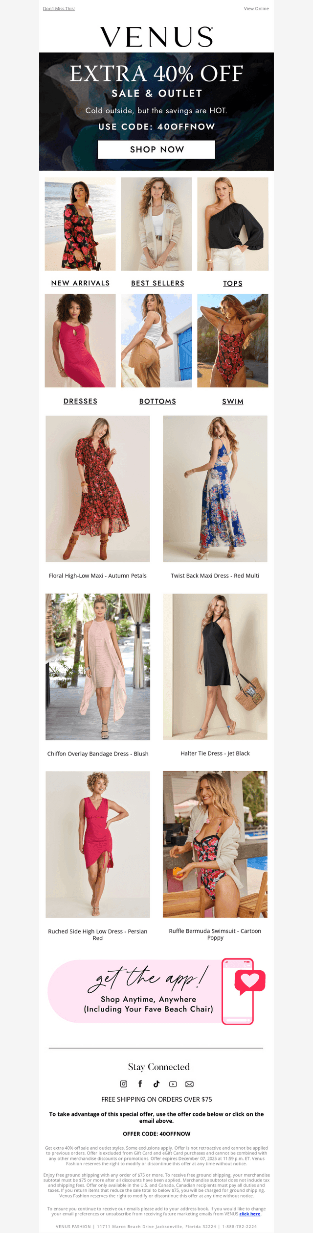 JUST STARTED: Extra 40% Off ALL SALE & OUTLET