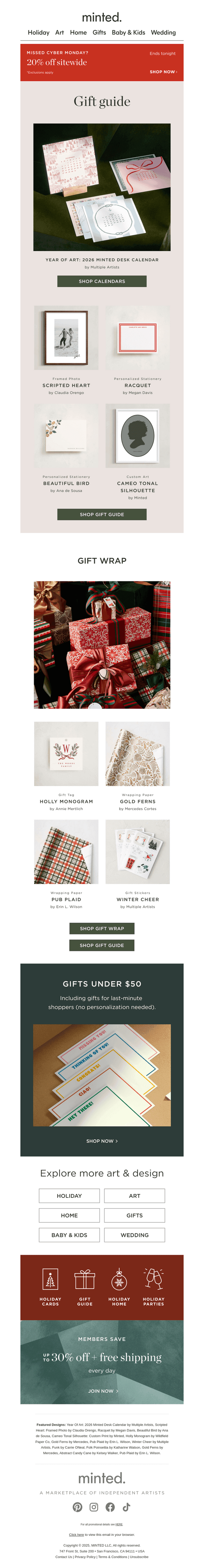 20% off our most-loved gifts