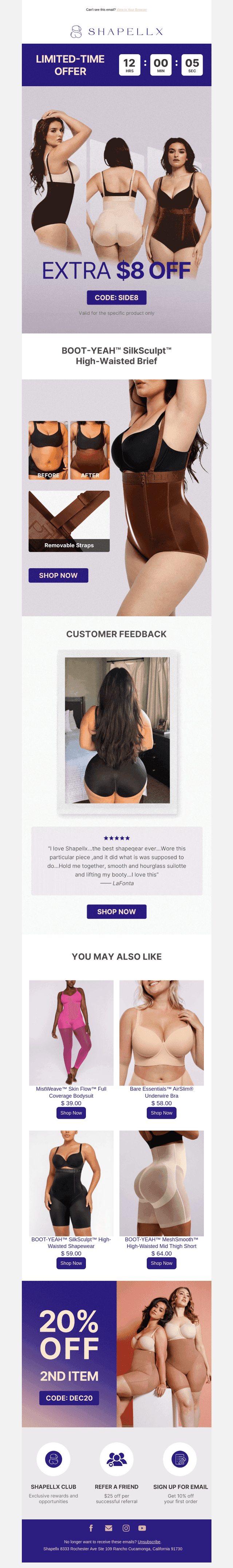 $8 Off For Your Booty-Enhancing Brief 🍑