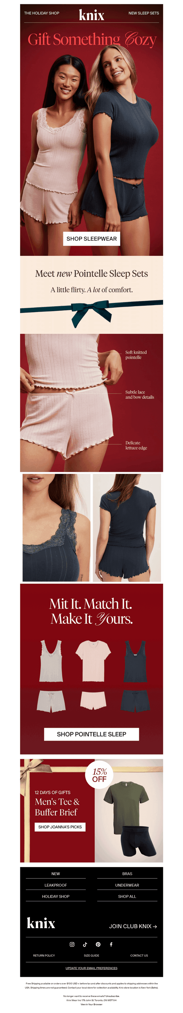New Pointelle Sleep Sets Just Dropped 🎀