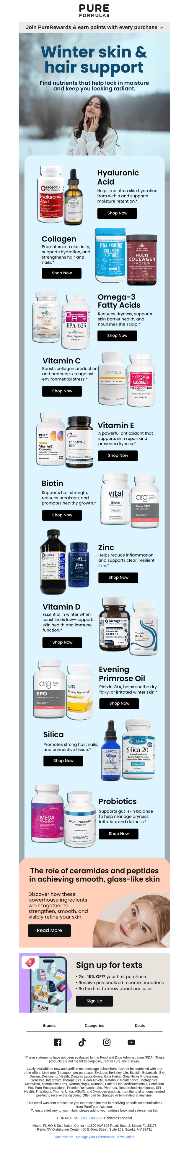 PureFormulas email from Sun, Dec 7, 2025
