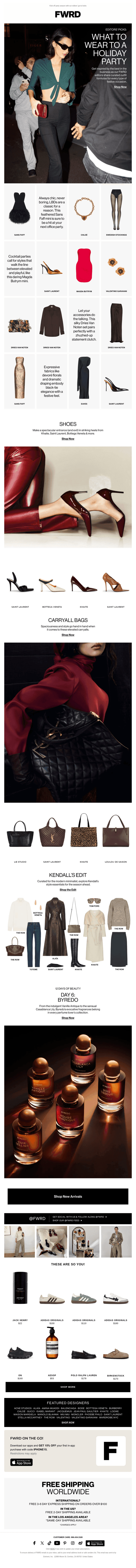 The FWRD guide to holiday party dressing