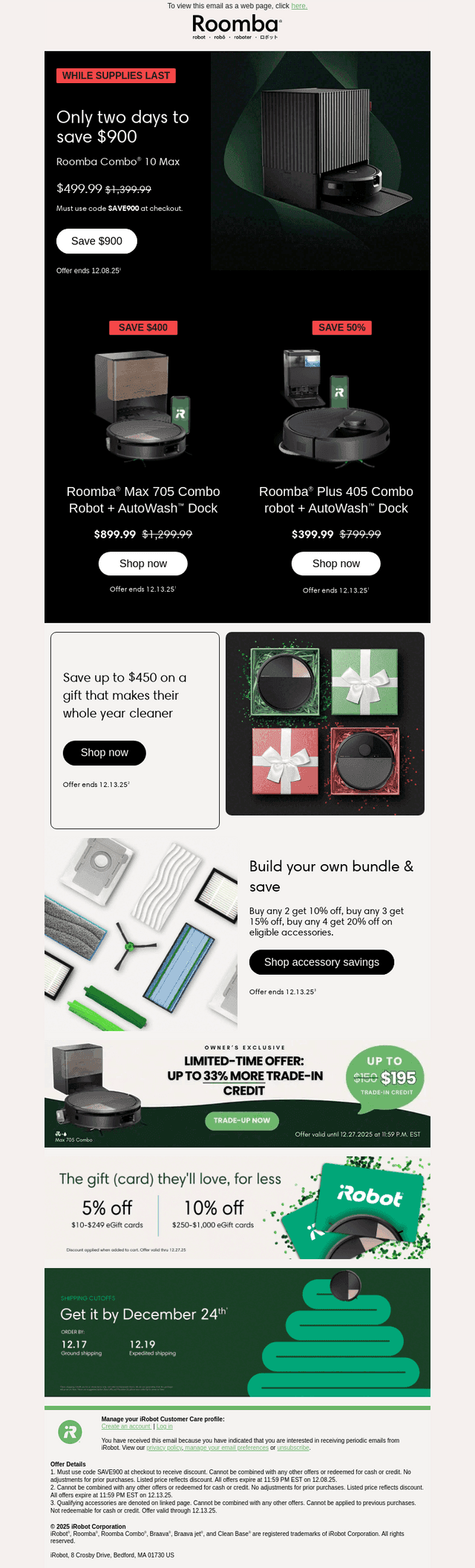Limited quantities left: Save $900 on the Roomba Combo® 10 Max