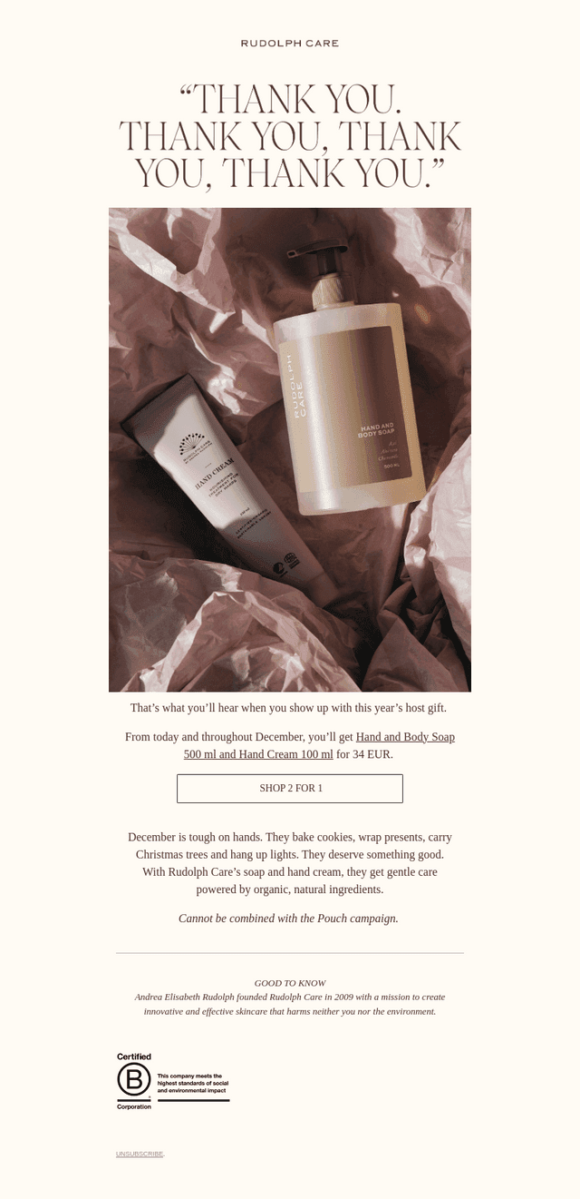This Year’s Host Gift – for Hardworking Hands
