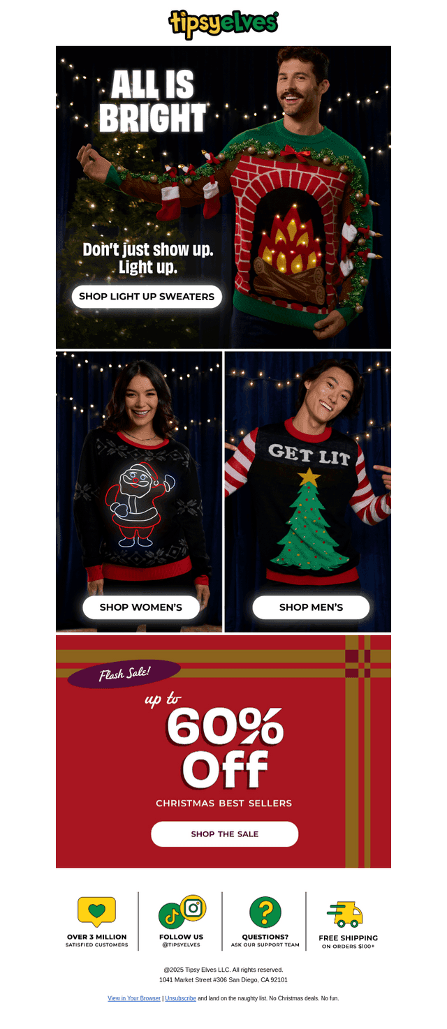 🚥 Switch ON the party (sweaters)!