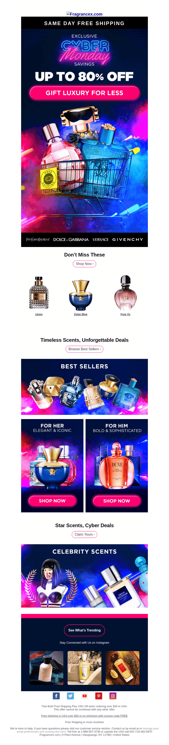 FragranceX email from Mon, Dec 8, 2025