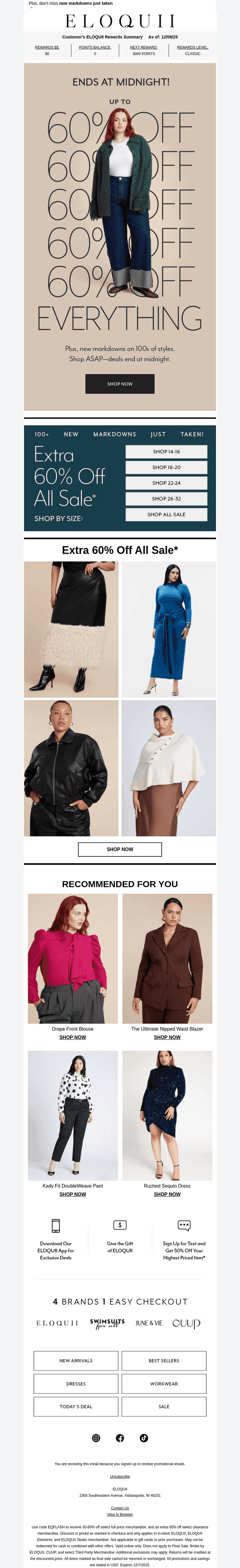Up to 60% off *everything* ends TONIGHT