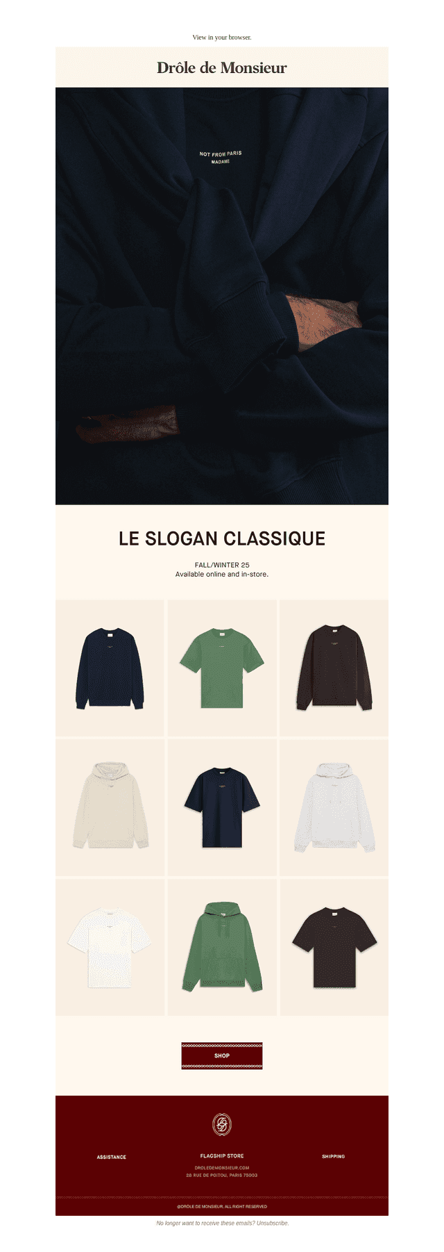 Fall/Winter 25 - Le Slogan Classique