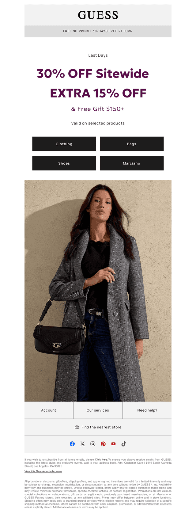 [LAST DAYS] 30% OFF + EXTRA 15% Off