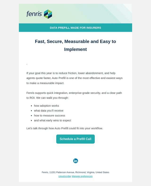 Ready to launch Auto Prefill for your team?
