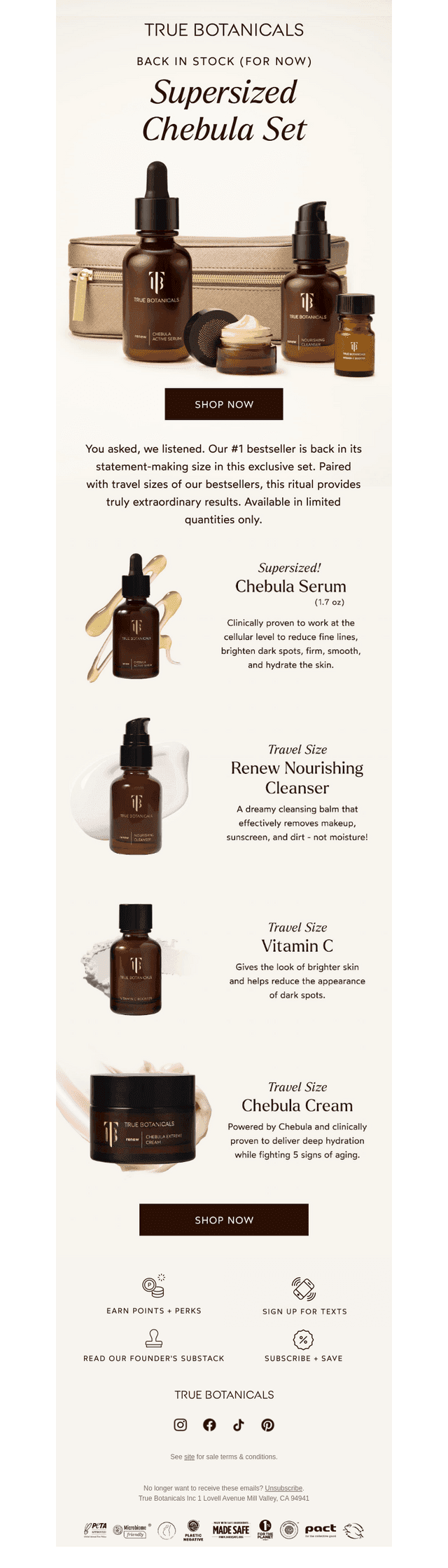 Back In Stock: Supersized Chebula Set
