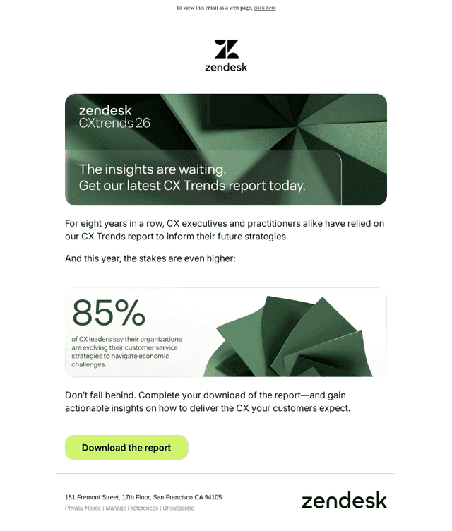 Zendesk email from Mon, Dec 8, 2025
