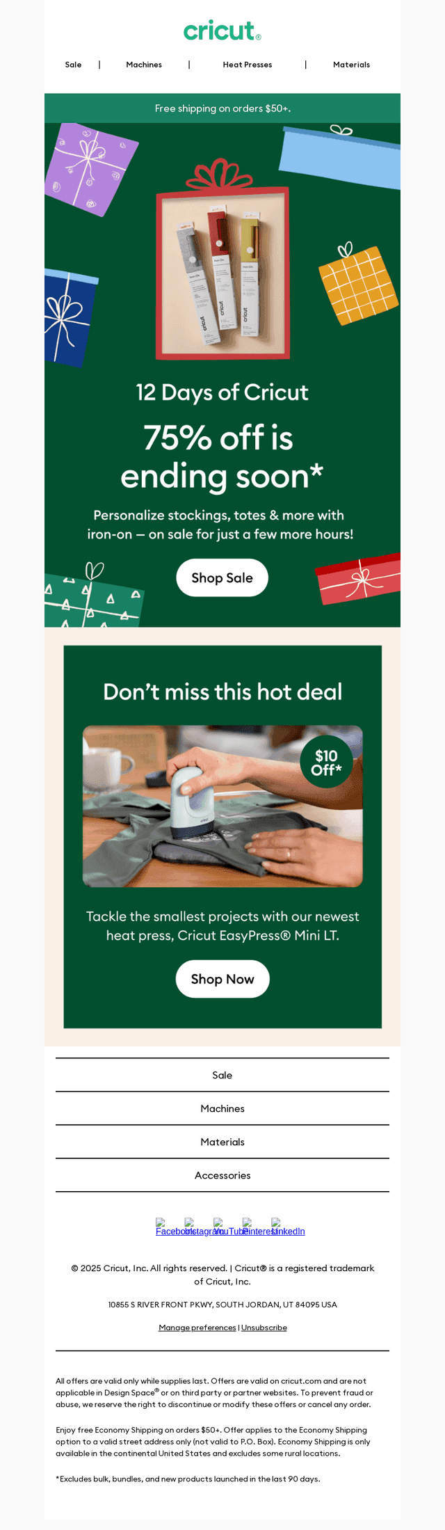 75% OFF IRON-ON ENDS TONIGHT 😱