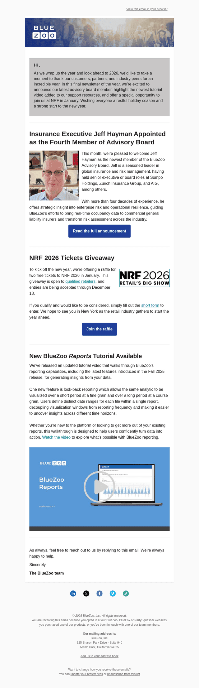 BlueZoo Inc. email from Tue, Dec 9, 2025