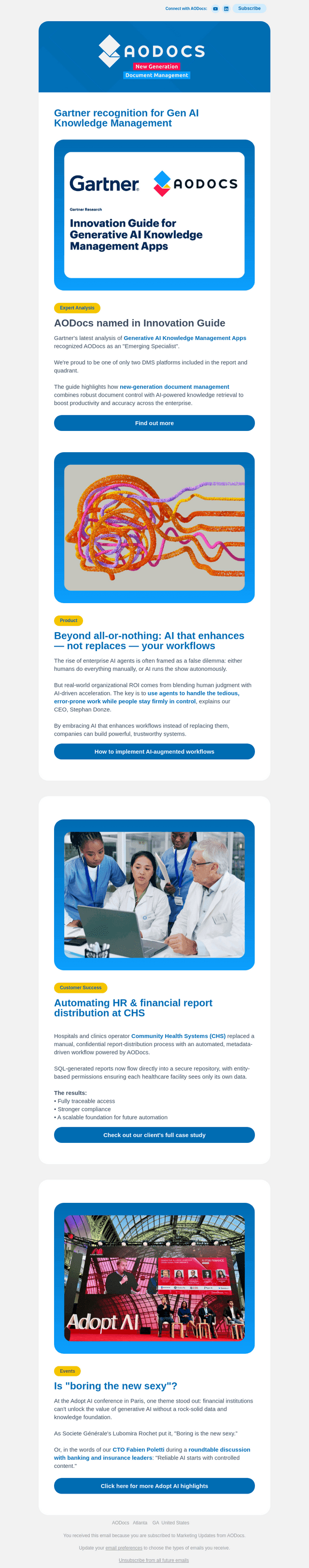 AODocs recognized in Gartner Gen AI Knowledge Management Apps report