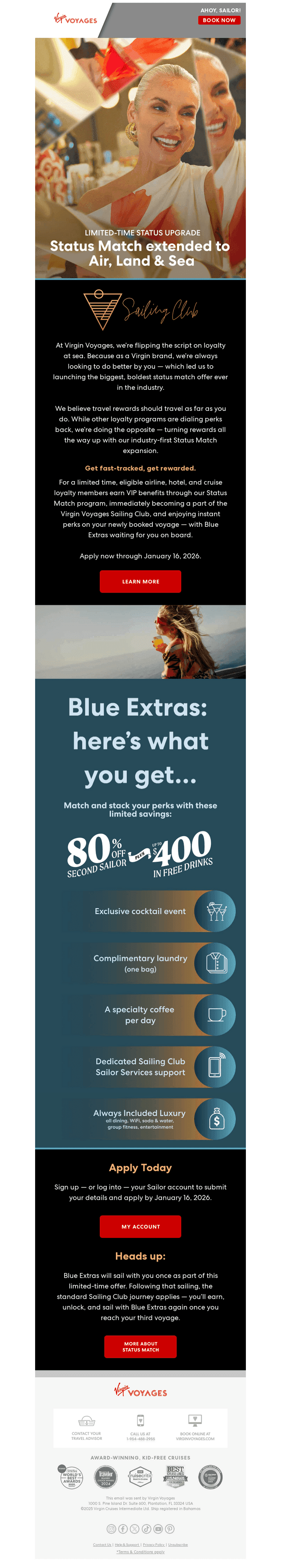 Virgin Voyages email from Tue, Dec 9, 2025