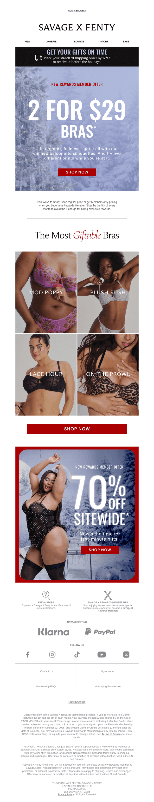 Double the Fun: 2 for $29 Bras