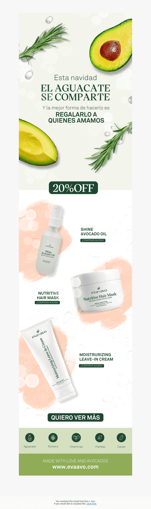 ¡Regalos con 20% de descuento!🌲🥑🎁