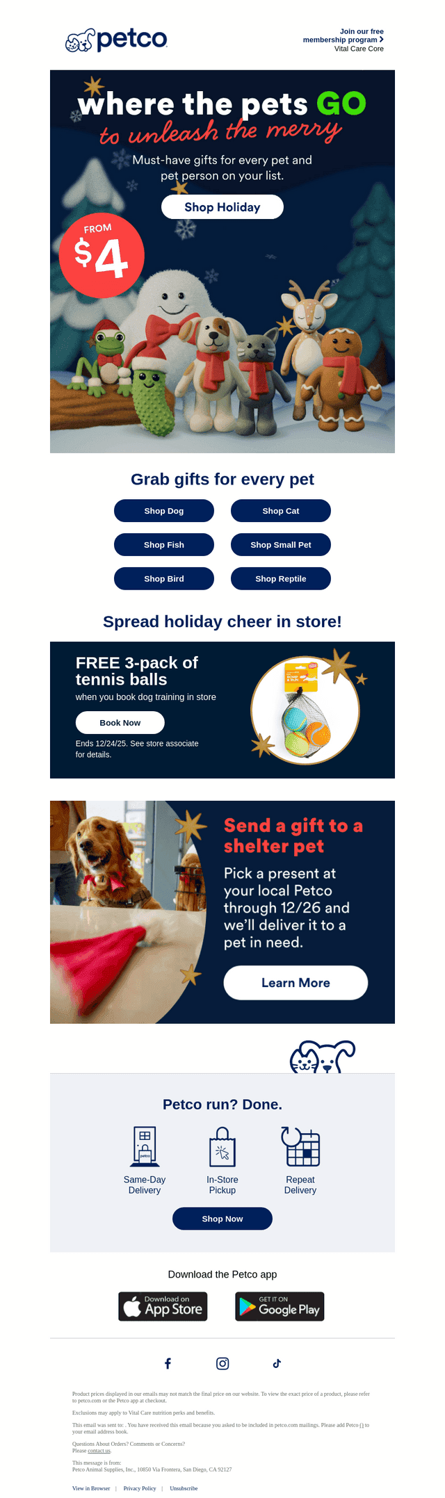 🎄 Fetch pet gifts from $4! 🐾