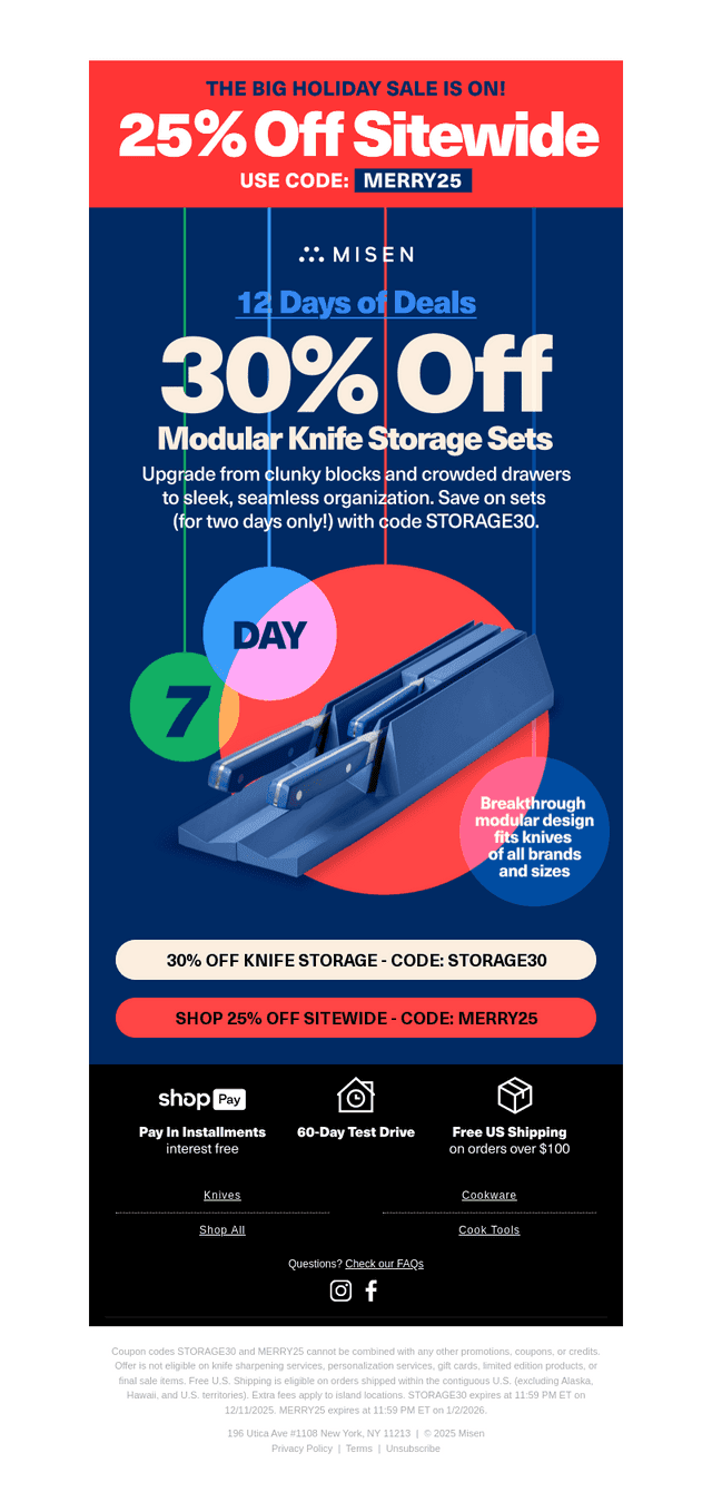 30% Off Modular Knife Storage Sets—2 Days Only