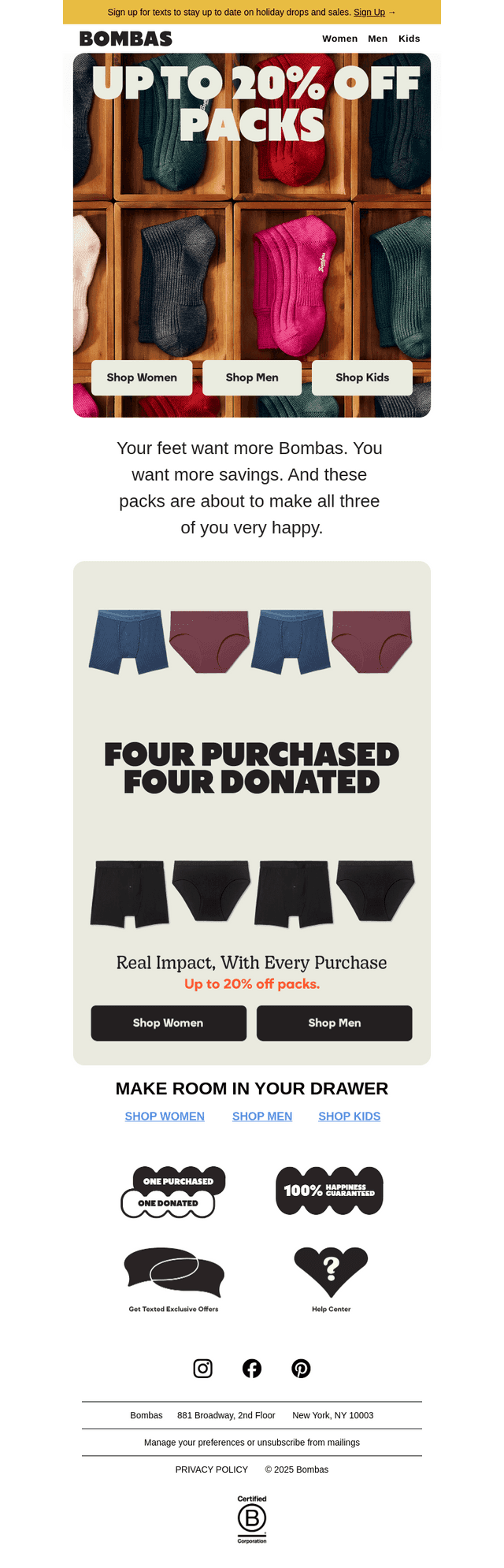 Save Up to 20% + Get More Socks