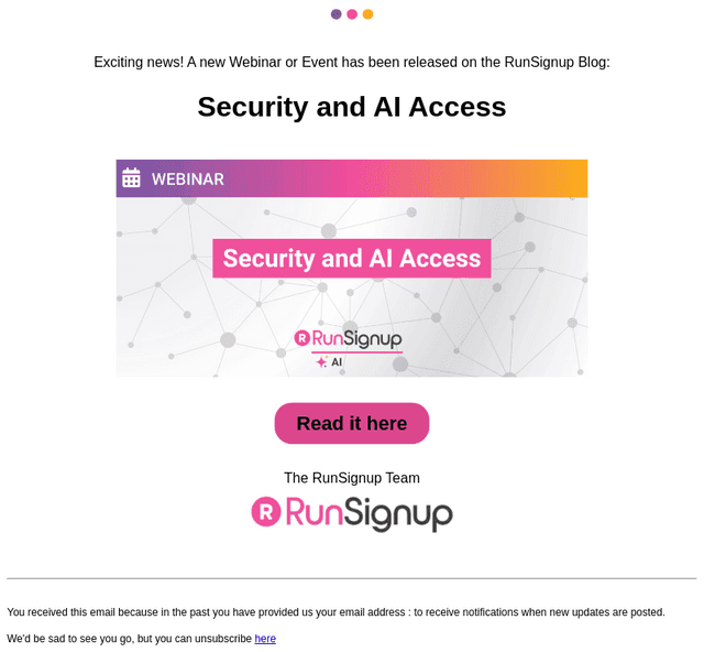 New Webinar/Event Alert! - Security and AI Access