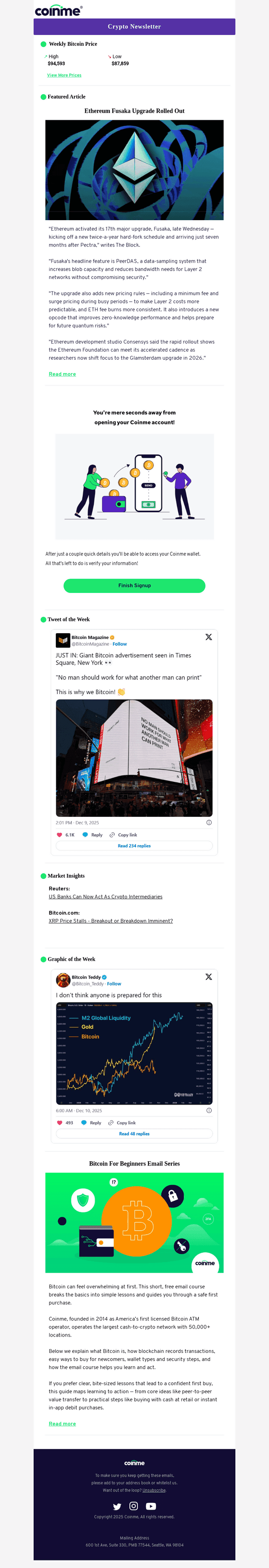 Coinme email from Thu, Dec 11, 2025