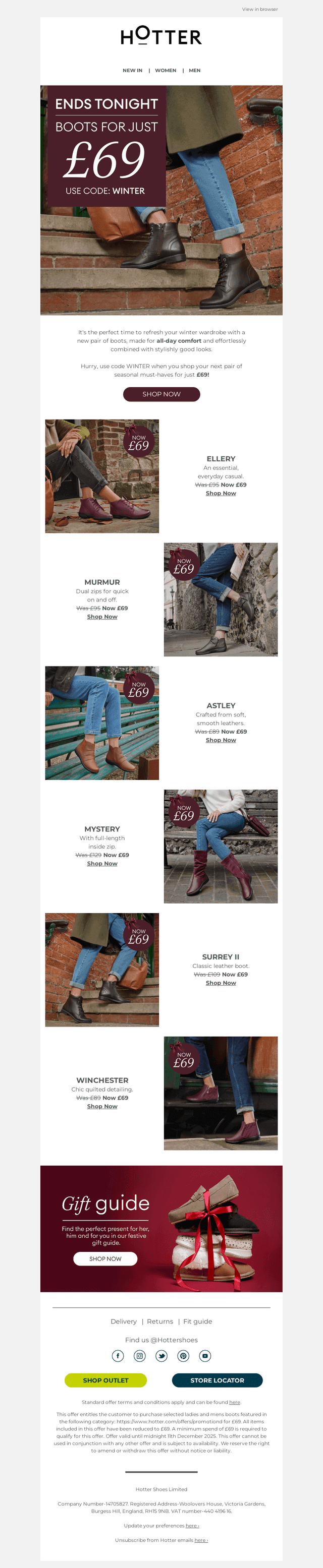 Boots just £69 ENDS TONIGHT!