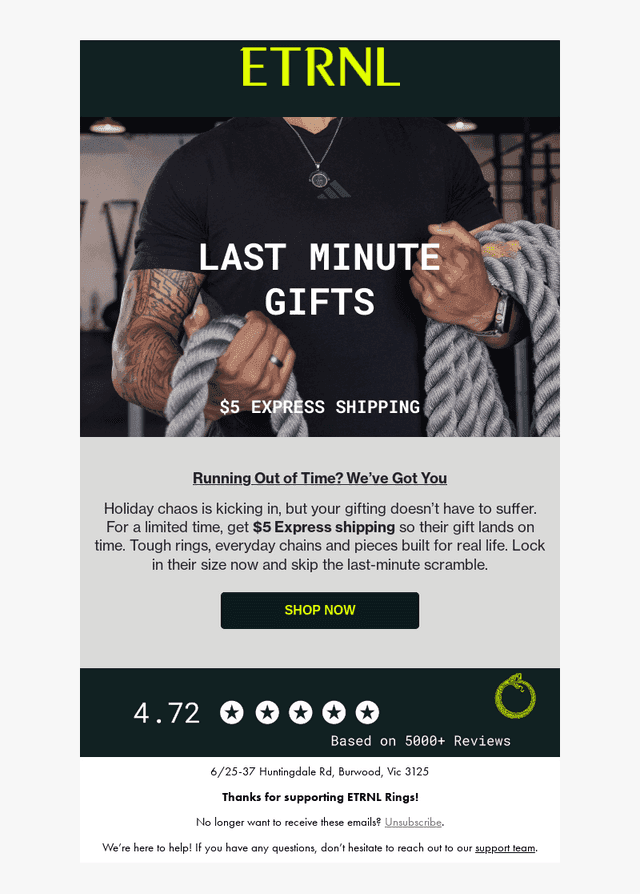 Holiday rush? $5 Express shipping is live
