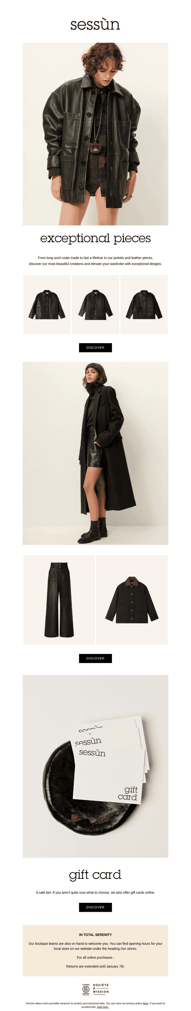 Exceptional pieces