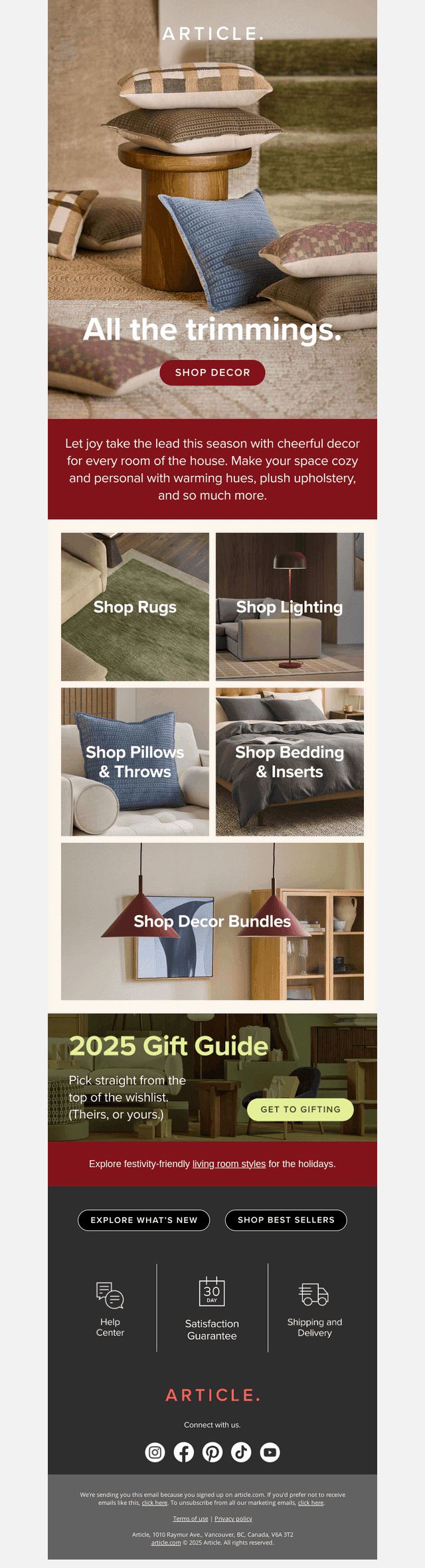 Deck your home with decor