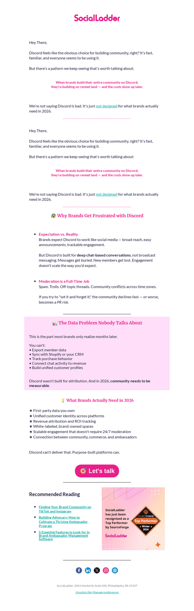 ⚠️ Building on Discord? Read this first