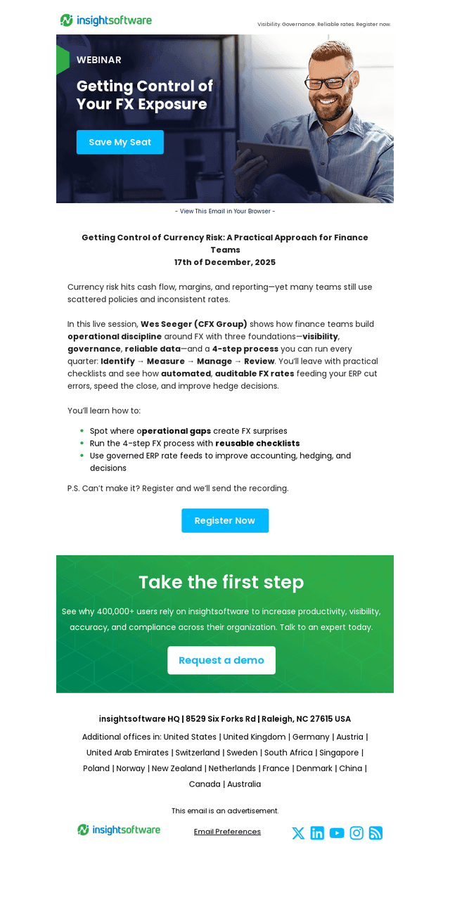 Live Webinar: Getting Control of Currency Risk