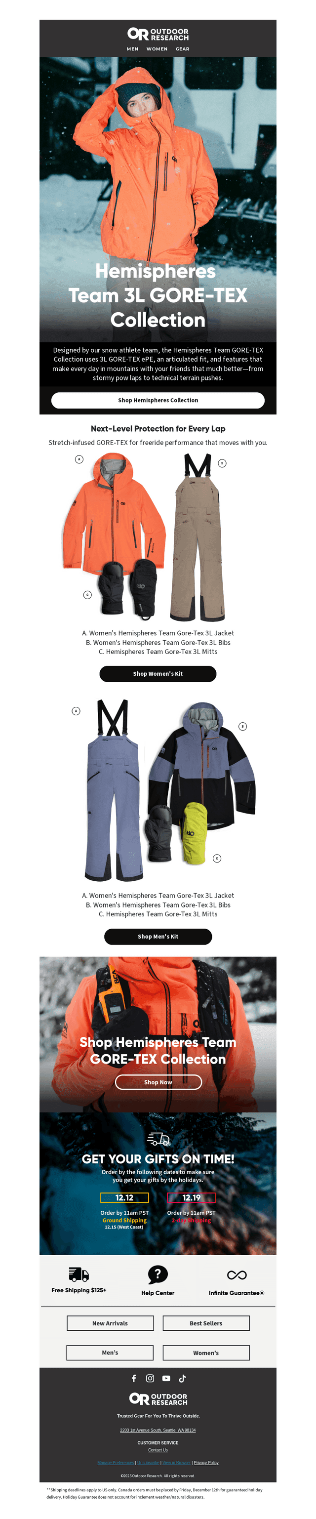Pro-Level 3L GORE-TEX ePE. Built for Winter.
