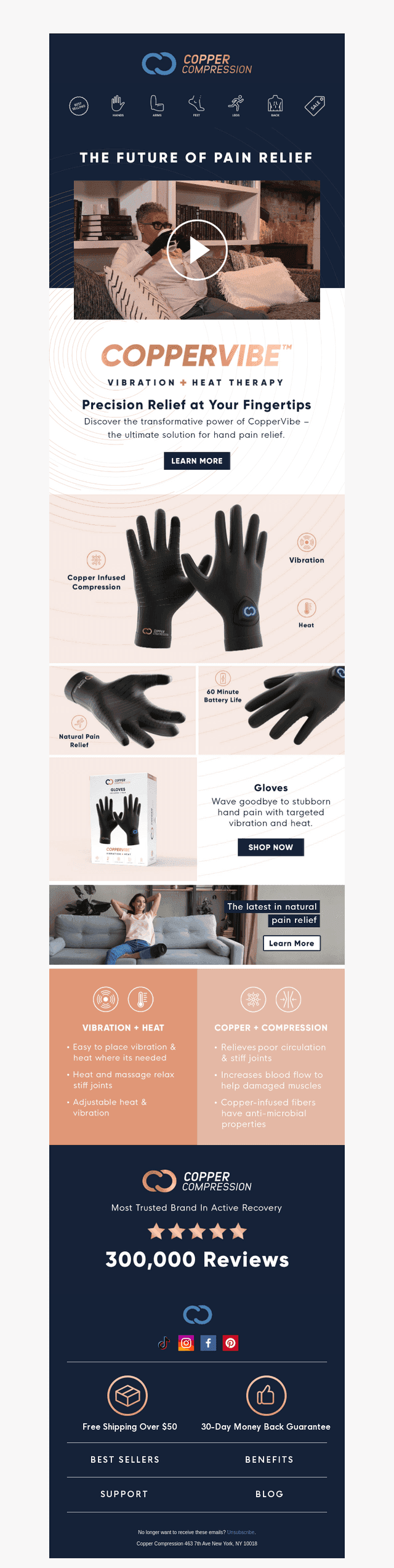 Feel the Warmth with CopperVibe™ Gloves