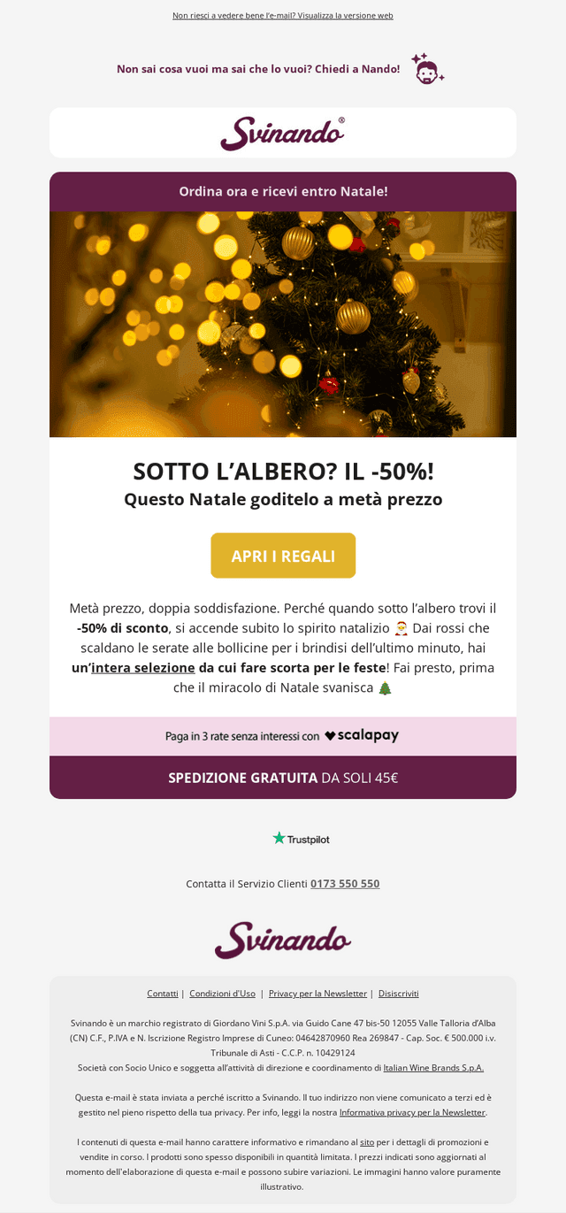 🎁 È arrivato il -50% che aspettavi
