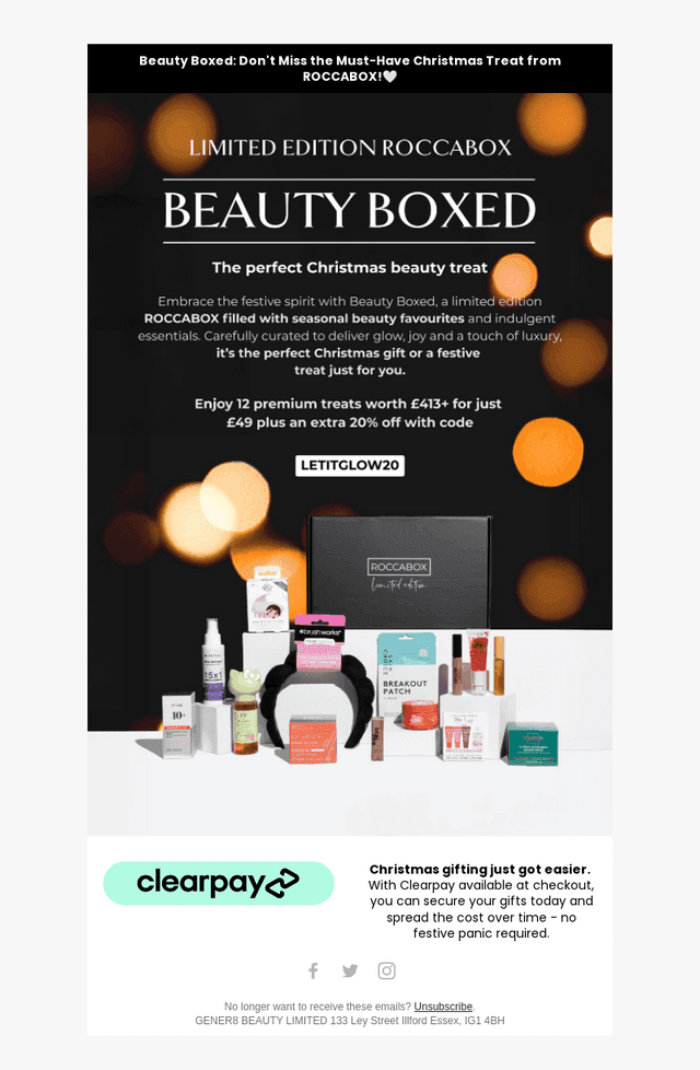 Roccabox email from Fri, Dec 12, 2025