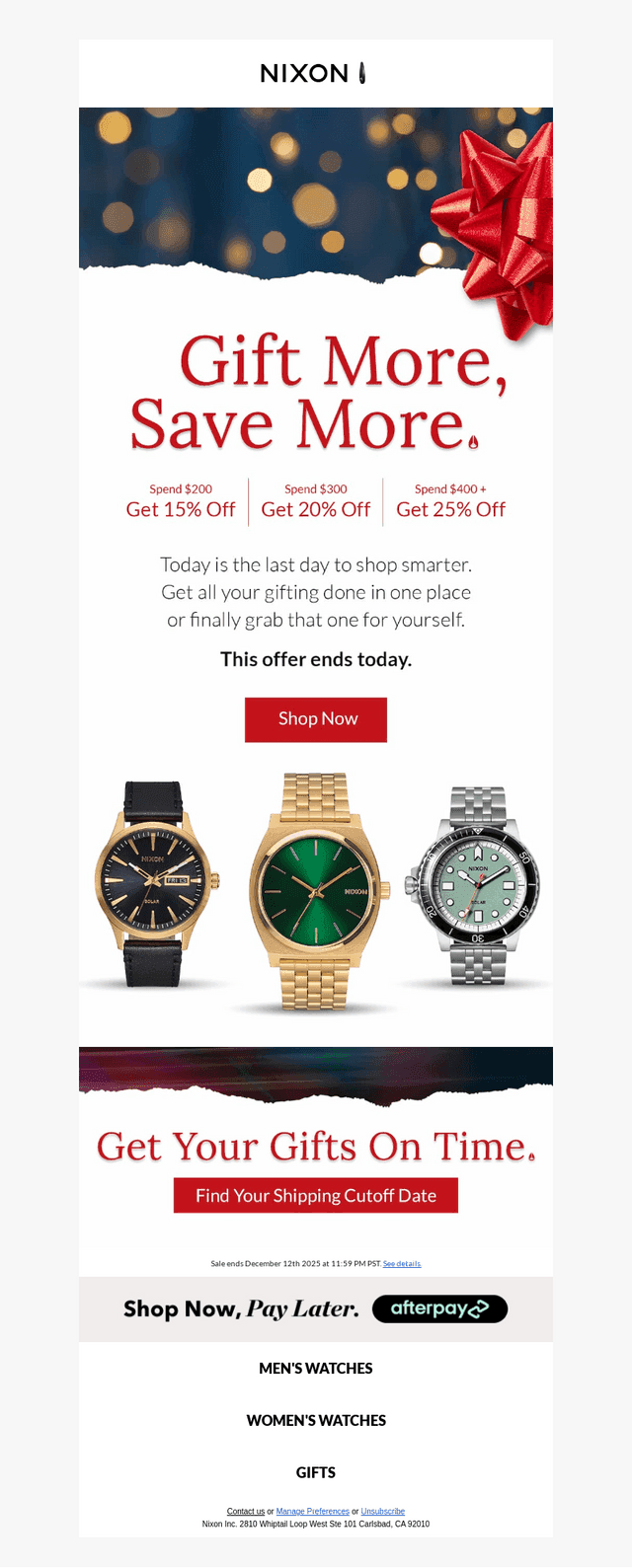 Ends Today: Save Up To 25%