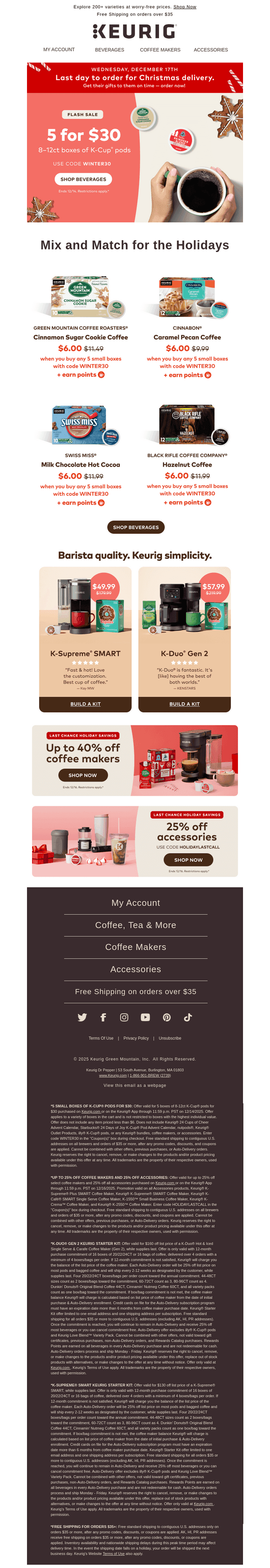 TRIAL OFFER! Mix & match 5 boxes for $30