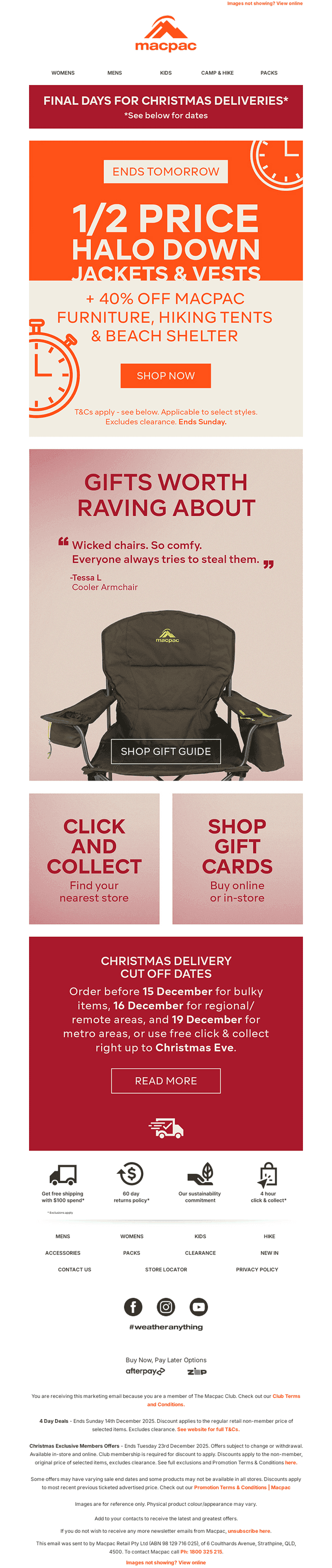 Ends Tomorrow—4 DAY DEALS
